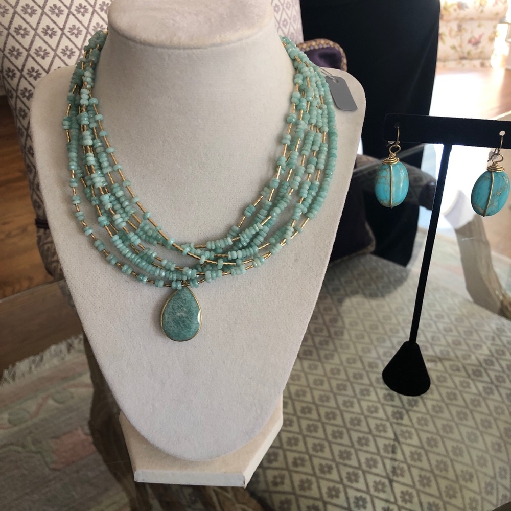 Beautiful Amazonite  necklace